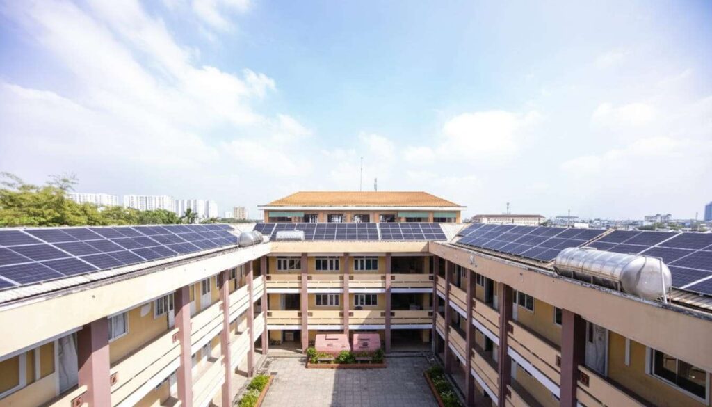 Lắp điện mặt trời cho trườn học thực tế thực hiện bởi G24H