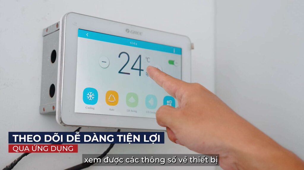 điều hành máy lạnh từng phòng tất cả qua 1 hệ thống tự động